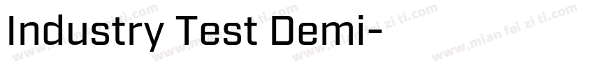 Industry Test Demi字体转换